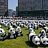 【プチイベント】市庁前には韓国のアニメキャラとたくさんのパンダが～