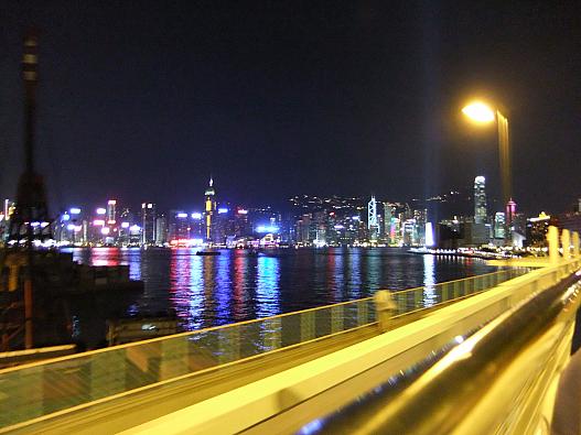 オープントップバスから