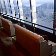 お昼も素敵！１０２階から香港を見下ろす。ディナーは早めに、夕焼けも見える！