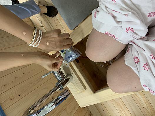 足浴中
