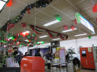 釜山郵便局 こんなとこまで クリスマス装飾 釜山郵便局