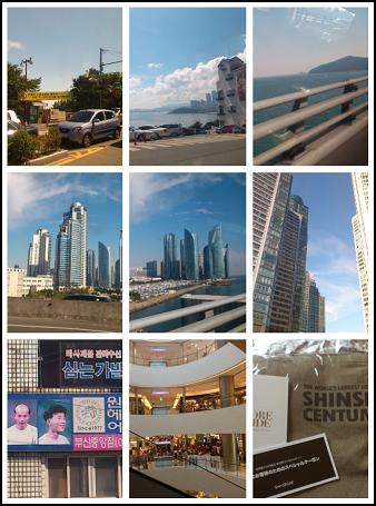 車窓からの街の様子。
ガイド付きだから地理もバッチリ！！