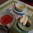 お茶を出して頂きました！