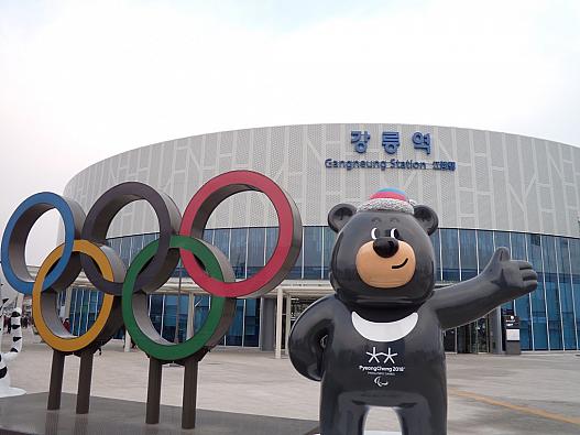 4.平昌を通り越し、江陵駅に到着です