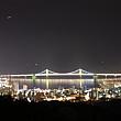 一日目夜は、釜山シティーバスツアーの夜景コースを利用。日本から事前に電話で予約しておきました。写真は金蓮山からの夜景です。