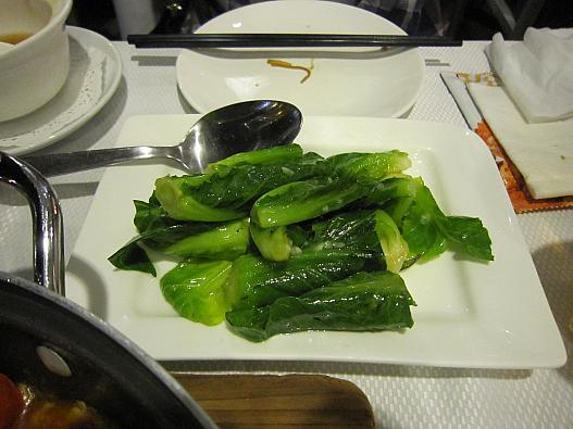 カイラン（中国野菜）のニンニク炒め