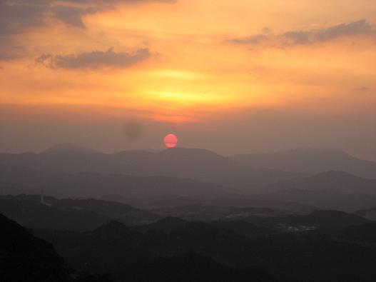 夕陽（九イ分バス停から）