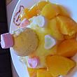 マンゴーカキ氷にマンゴーアイスのマンゴー尽くし。