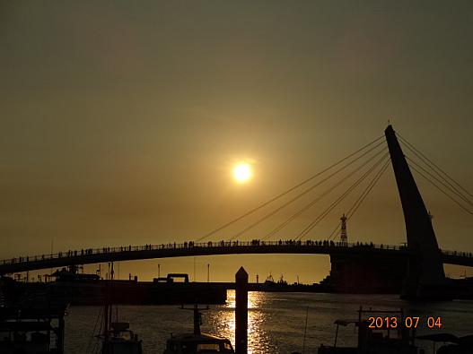 淡水　漁人碼頭の夕日