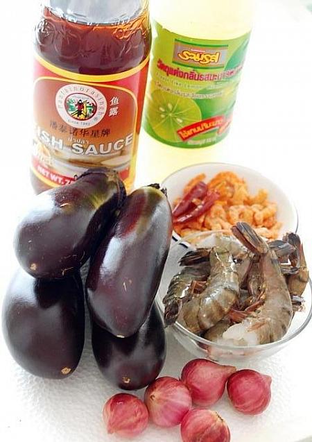 【レシピ】焼き茄子と海老のサラダ