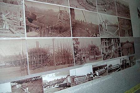 タイ初の鉄道駅および線路の建設風景