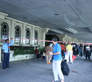 9/5午前1時ごろ、マンダリンホテルで火災が発生しました -マンダリンホテル前