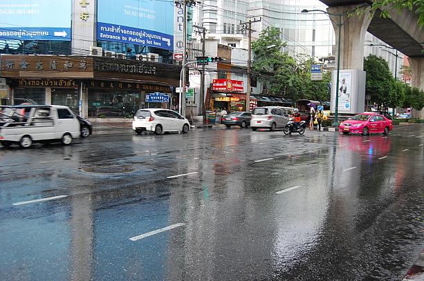 今回も案の定、大粒の雨が降ってきました・・・。