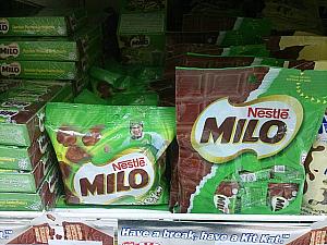 「MILO」は飲んだことはありますが、チョコレート版は始めてみました！