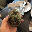 こちらは、蕎麦。めんつゆと一緒に小瓶に入っています。