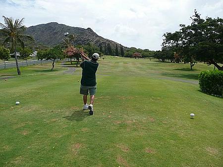 1年中ゴルフが出来るハワイ。