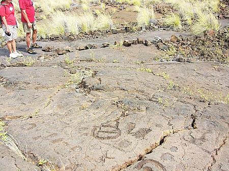 ハワイ全島各地に残るペトログリフ（岩絵/岩面彫刻）