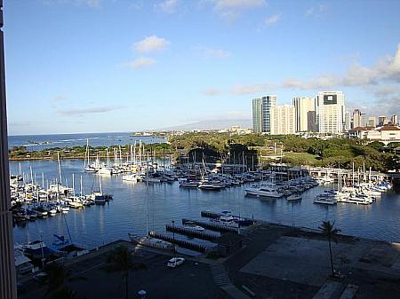 ハワイ・プリンスホテル、アラモアナ・スイートルームからの眺め