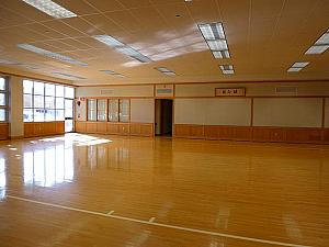 センター内にある空手、剣道、なぎなた、合気道などを学べる武道場