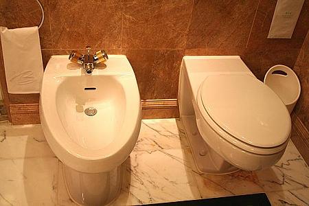 ハーバービュールームにはシャワーブースが独立しており、トイレもビデ用もありました。 