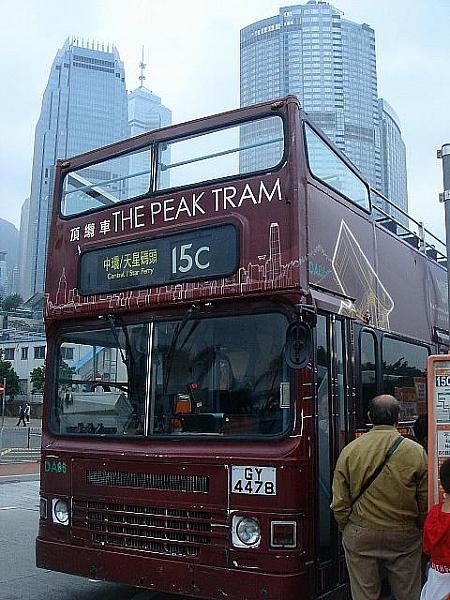 オープントップタイプのバスは、約30分おきに運行されます
