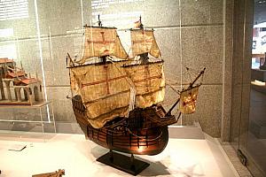 ポルトガルの帆船。おなじみの形です