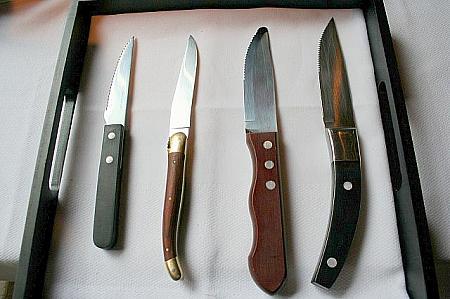 お好きなナイフが選べます。