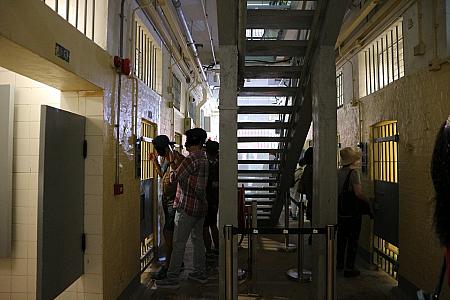 囚人が拘留されていた場所。