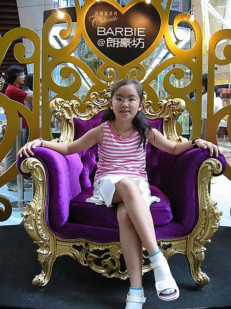 そしてこちらは…。香港のバービーちゃんです！珍蔵版系列BARBIE@朗豪坊　は 9月5日まで旺角のランガムプレイスで開催しています。