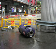 本日の台風警報シグナル8は、解除されました！お仕事です！ -銅鑼湾周辺より
