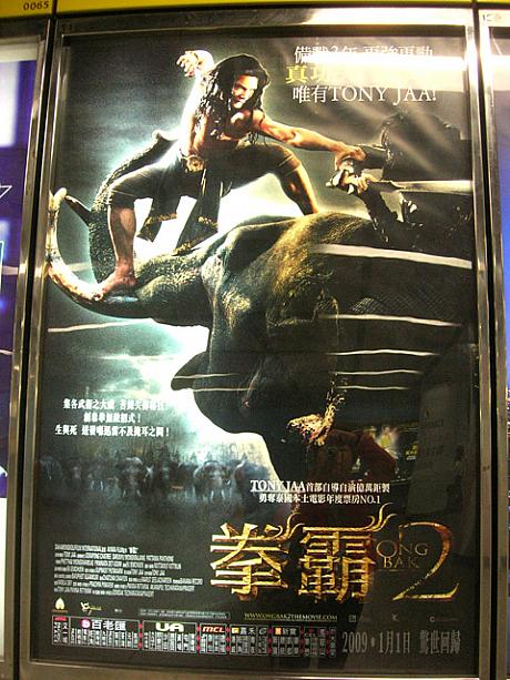 『拳覇2(Ong Bak 2)』は、第一作のハードなアクションが話題になったタイ映画の人気シリーズ第２弾。香港人はアクション映画が好きですね〜