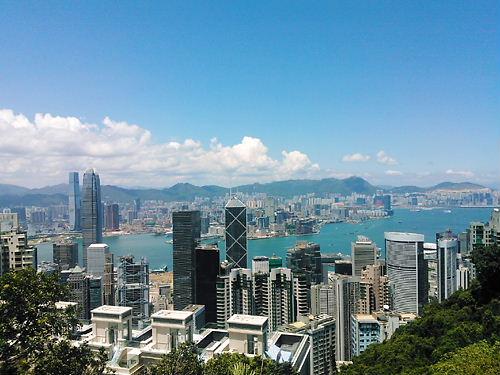 香港に青空が戻ってきました。絶好のビクトリアピーク日和。