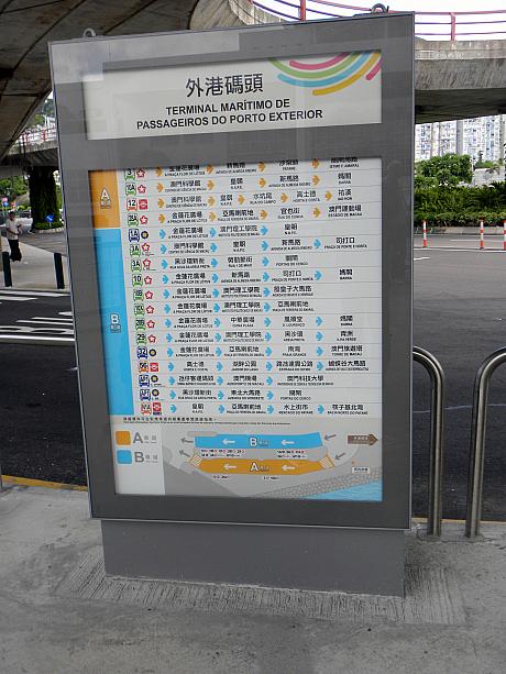 新しいバス停の説明