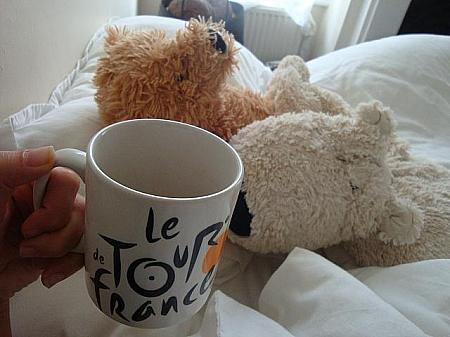 ベッドで紅茶