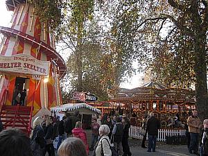 ロンドンのクリスマスの風物詩☆ウィンター・ワンダーランド 遊園地 クリスマス マーケットロンドンの公園
