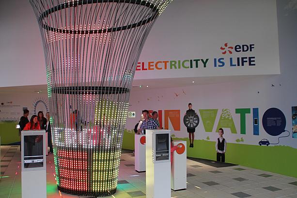 電力会社EDFの体験型パビリオン