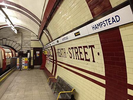 ロンドンの地下鉄で行く「ハムステッド」 ハムステッド ゴールダーズ・グリーンハムステッドヒース