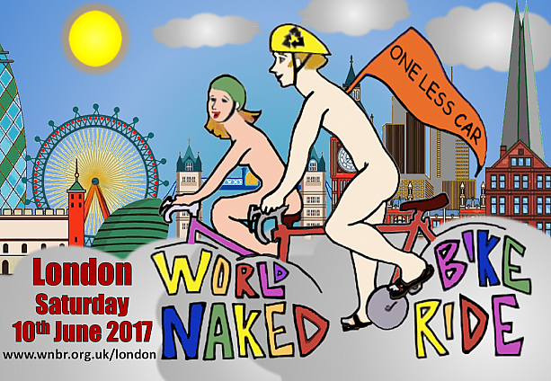 毎年大賑わいの、裸で自転車にのってロンドンを駆け抜けるちょっぴり過激なイベント『World Naked Bike Ride』が6月10日（土）に開催されます。
