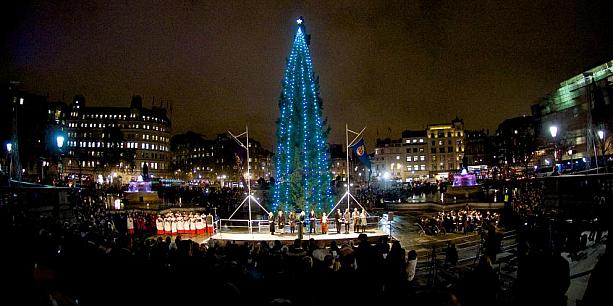 トラファルガー広場のクリスマスツリー点灯式は12月6日（木曜）18時から！