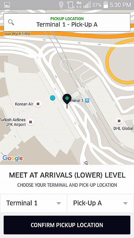 空港の場合はターミナル、出発階、到着階など選択肢あり。