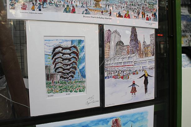 NYを題材にした絵を売っているお店も多いですね。今年オープンしたヴェッセルもあります。