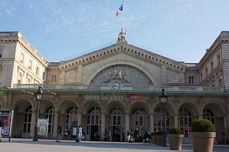 パリ・エスト駅。ここからストラスブールへのTGVが出ます。