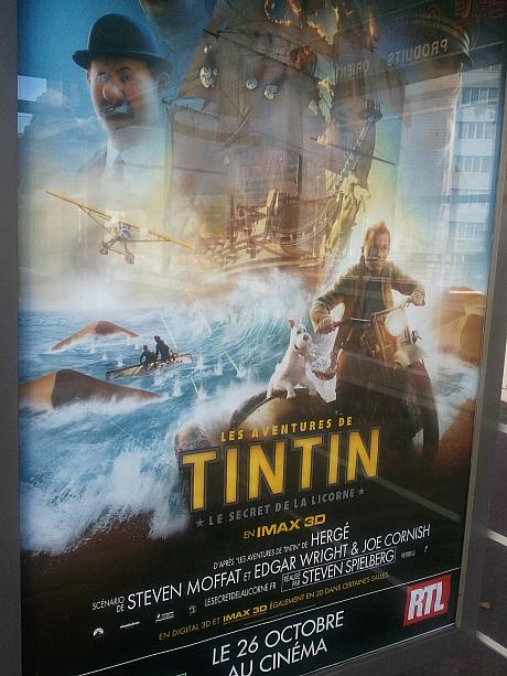 10月の末にひとつの話題作が公開されました。フランスで大人気のベルギー発の人気アニメ、TINTIN (タンタン) 。