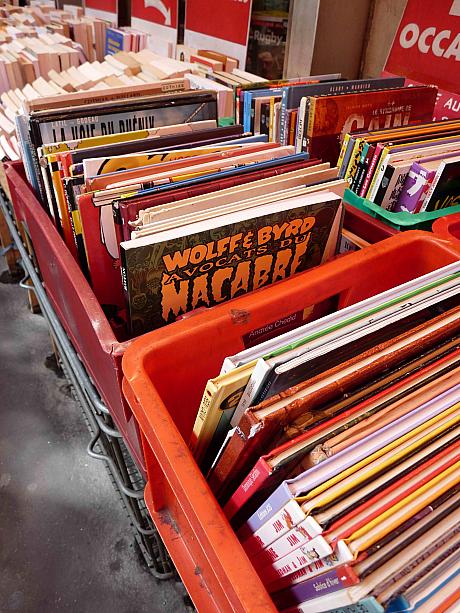 またノートルダム寺院の近くには、古本屋さんが多く立ち並ぶエリアがあります。