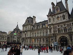 パリ市庁舎のスケートリンク