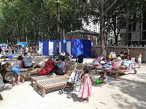 パリの夏の風物詩。セーヌ河岸が浜辺に変身！PARIS PLAGES　パリ・プラージュ ビーチ セーヌ河 ラ・ヴィレット貯水池 バカンススポーツ