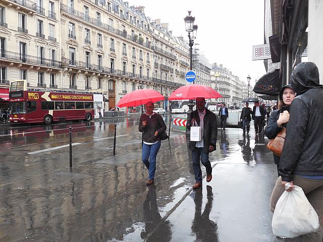 パリの雨の日