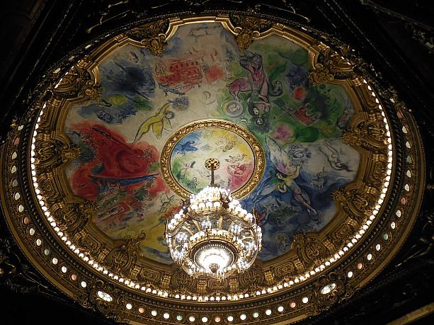 やっぱり見ておきたいのはシャガールの天井画。
