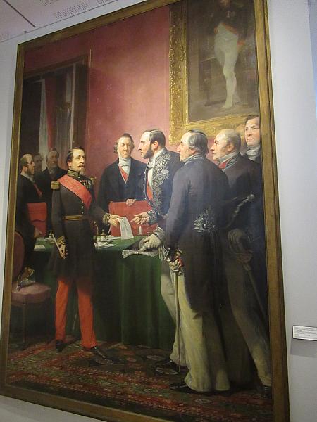 ナポレオン3世からパリ改造の任命を受けるオスマン知事