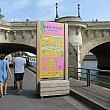 パリの夏の風物詩、パリ・プラージュに来ました。今年はいつもより静かなセーヌ河。